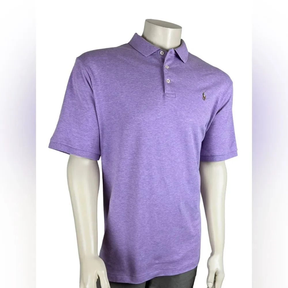 Polo by Ralph Lauren Men's S/S Classic Fit in Heather Purple Like New Size XL